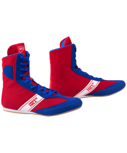 Обувь для бокса Special LSB-1801, высокая, синий/красный, Green Hill