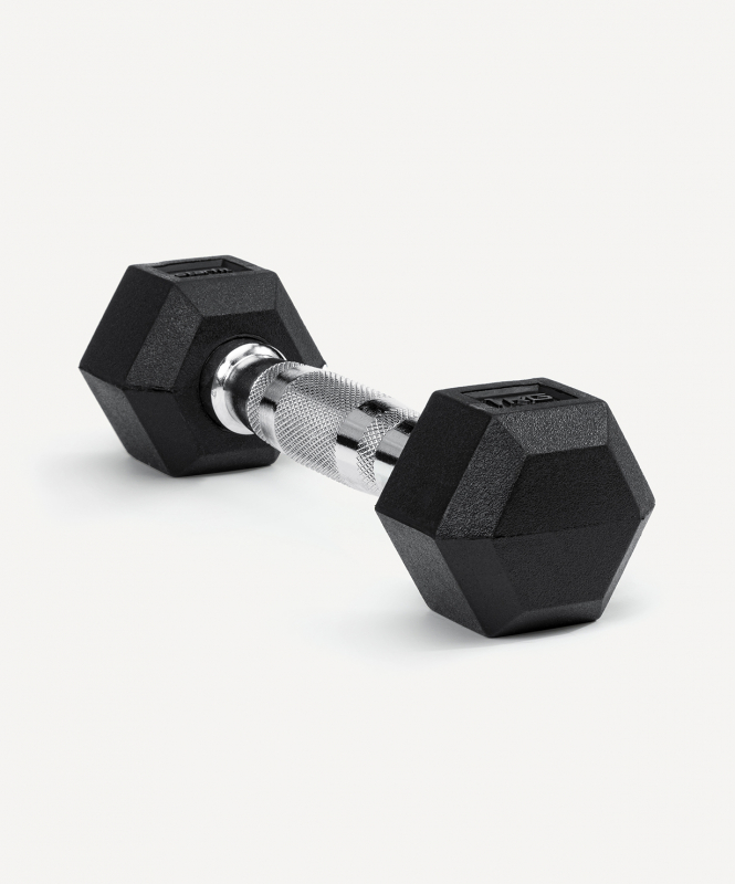 Гантель гексагональная DB-301 1 кг, обрезиненная, черный, Starfit УТ-00019782