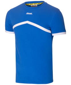 Футболка тренировочная JCT-1040-071, хлопок, синий/белый, Jögel