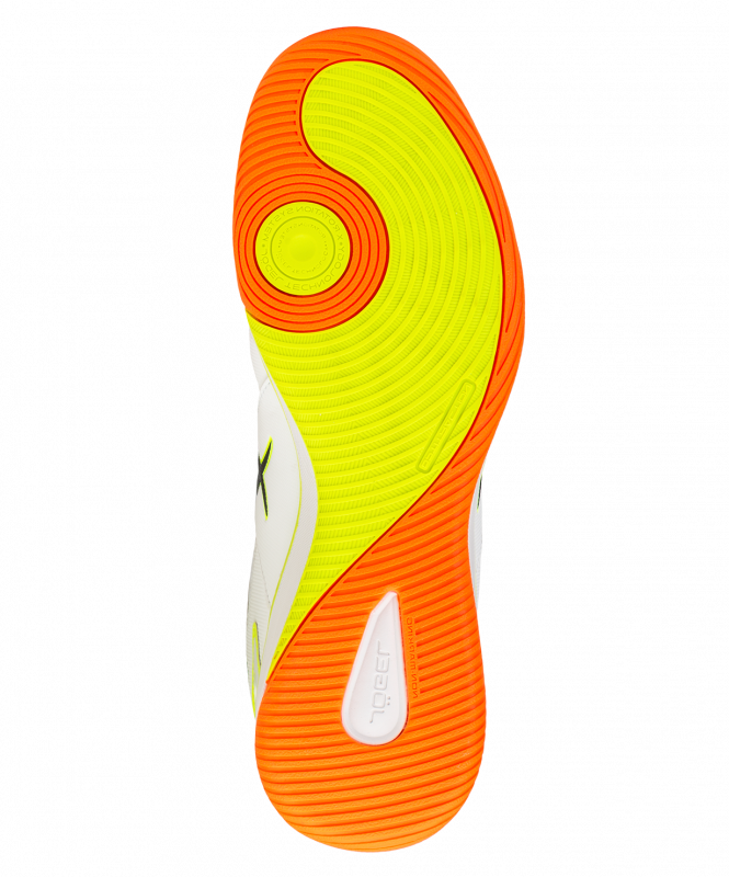 Бутсы зальные Tornado 2.0 White/orange, размер 41,5, Jögel ЦБ-00003462