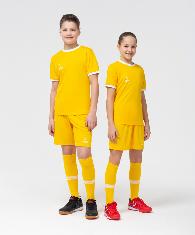 Шорты игровые CAMP Classic Shorts, желтый/белый, детский, размер YL, Jögel УТ-00016205