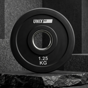 Диск обрезиненный UNIX Fit PRO 1.25 кг, 51 мм, 1 шт DG1_25RUBBK