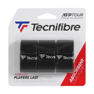 Овергрип Tecnifibre Players Last, 52ATPLASBK, упак. по 3 шт, 0.7 мм, 110см, черный