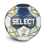 Мяч ганд. SELECT Ultimate Replica v25, 1671854209, размер 2 (Jr), EHF Appr, ПУ, руч.сш, тсине-бело-золот