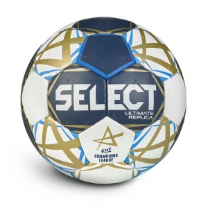 Мяч ганд. SELECT Ultimate Replica v25, 1671854209, размер 2 (Jr), EHF Appr, ПУ, руч.сш, тсине-бело-золот