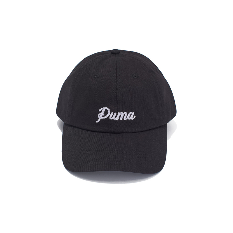 Бейсболка спорт. PUMA ESS Script Logo Dad Cap, 02703901, 100% хлопок, черный