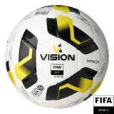 Мяч футб. VISION Striker FIFA, F325035, размер 5, 32 пан., гл.TPU, 2подкл. слой, маш.сш., бело-черно-желтый