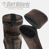 Тубус на 2 кия GuePod коричневый нубук