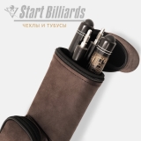 Тубус на 2 кия GuePod коричневый нубук