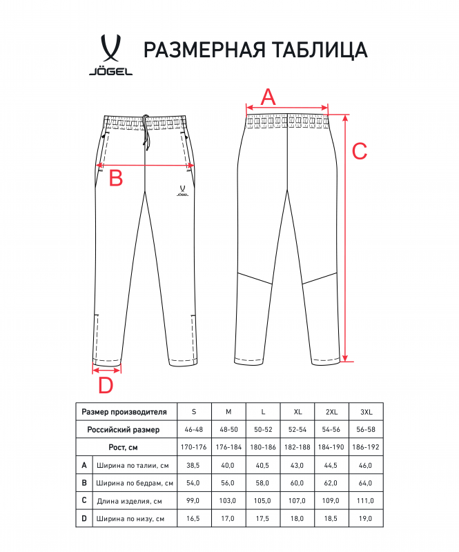 Брюки спортивные CAMP 2 Lined Pants, темно-серый, размер S, Jögel ЦБ-00003454
