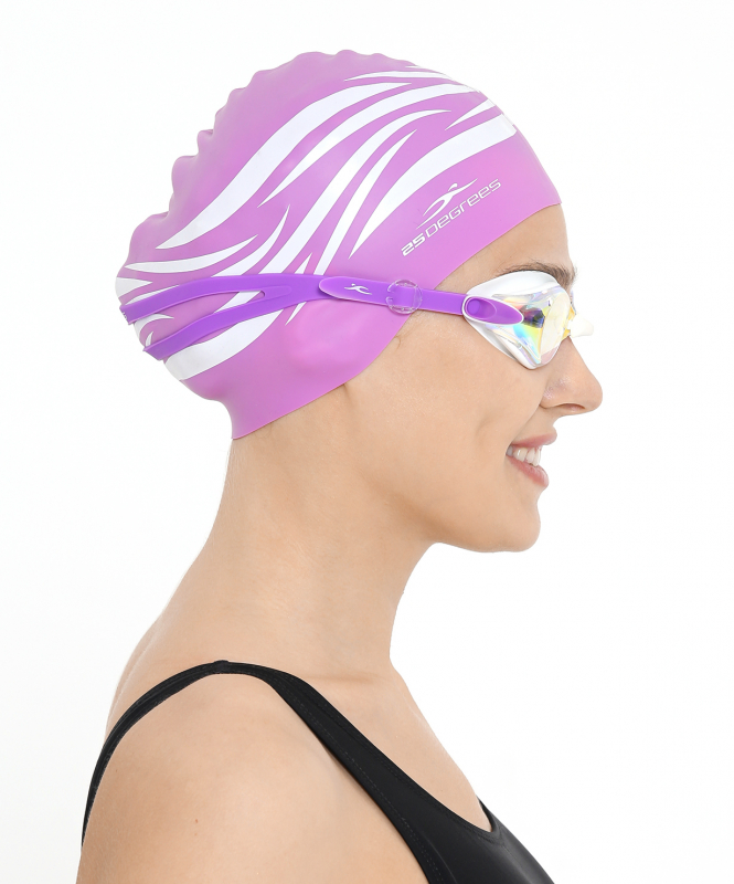 Шапочка для плавания Fame Lilac, силикон, подростковый, 25Degrees УТ-00019581