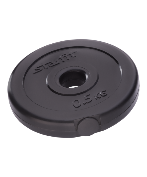 Диск пластиковый BB-203, d=26 мм, черный, 0,5 кг, Starfit