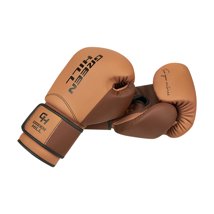 Боксерские перчатки Force TRAINING Табачно-коричневые Green Hill CNBGKT-770 14oz