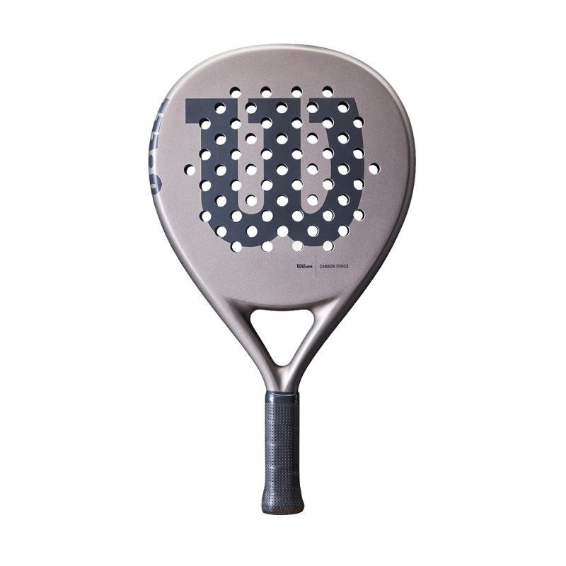 Ракетка для падела WILSON Carbon Force, WR134511U2, для любителей, карбон, серо-черный