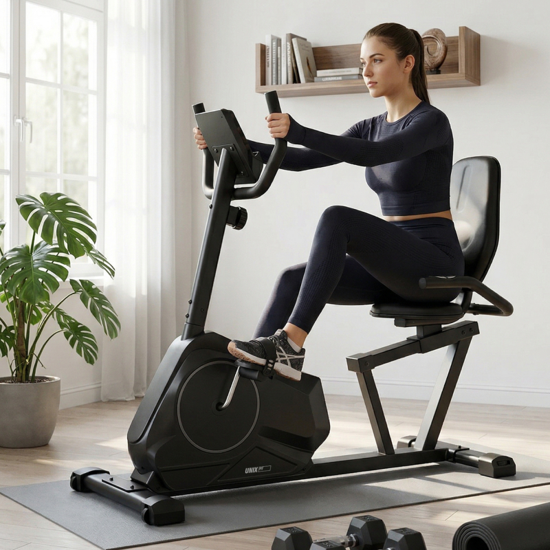 Горизонтальный велотренажер UNIX Fit BR-390 MBBR390