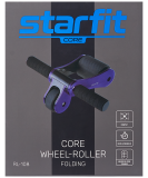 Ролик для пресса складной RL-108, черный/фиолетовый, Starfit