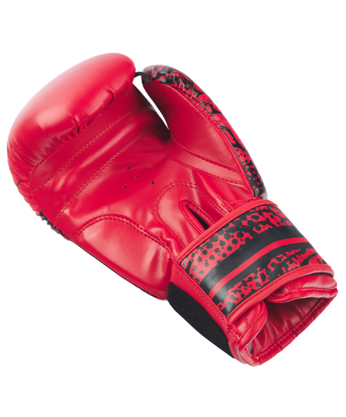 Перчатки боксерские ODIN, ПУ, красный, 10 oz, Insane