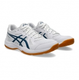 Кроссовки волейбольные мужские ASICS Upcourt 6 1071A104 100, размер 10 (российский размер 42.5), бело-синий