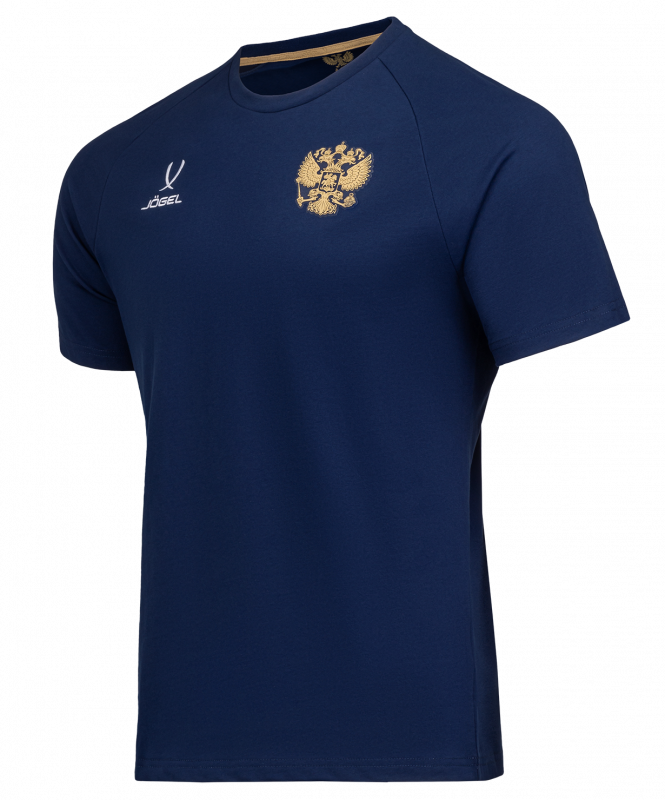 Футболка NATIONAL Cotton Tee, темно-синий, размер XXXL, Jögel ЦБ-00003256