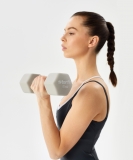 Гантель неопреновая DB-201 5 кг, тепло-серый пастель, Starfit ЦБ-00001431