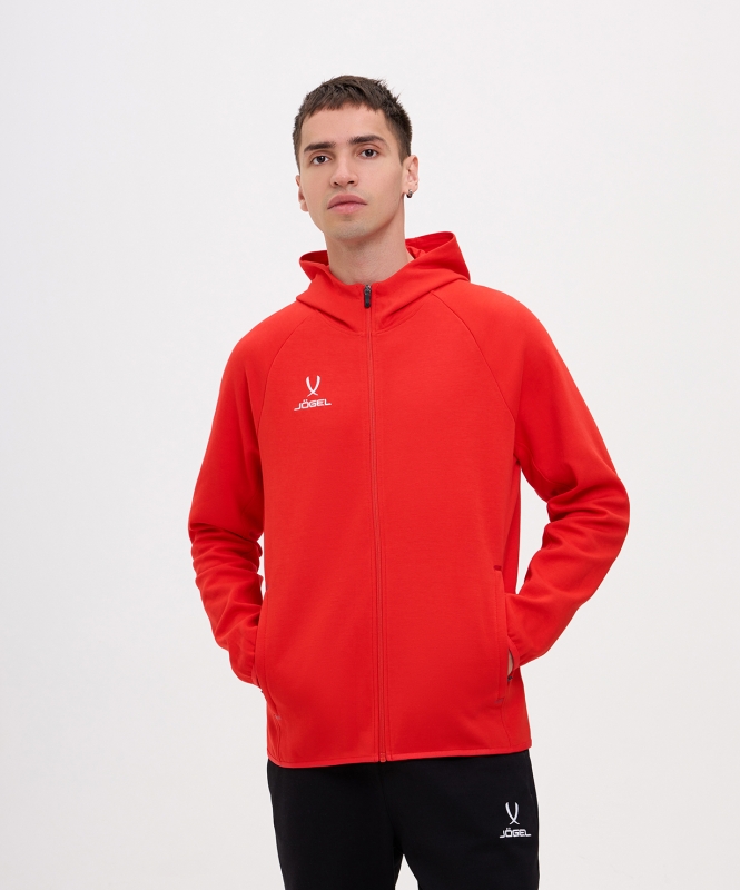 Худи на молнии ESSENTIAL Athlete Hooded FZ Jacket, красный, Jögel ЦБ-00003271