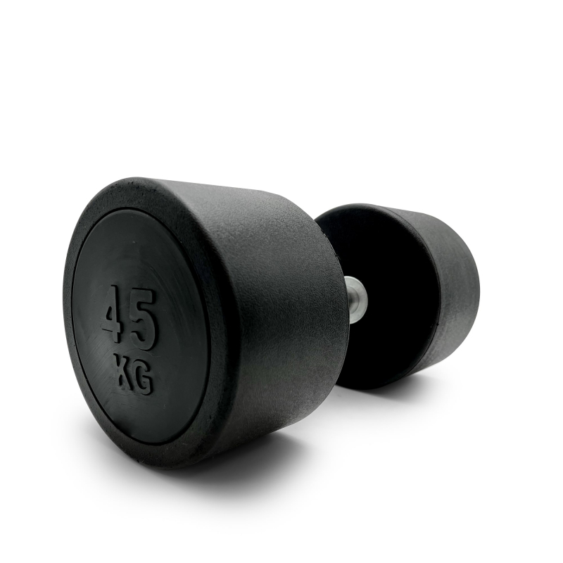 Гантель UNIX Fit PRO круглая обрезиненная 45 кг / шт DBRND45PBK