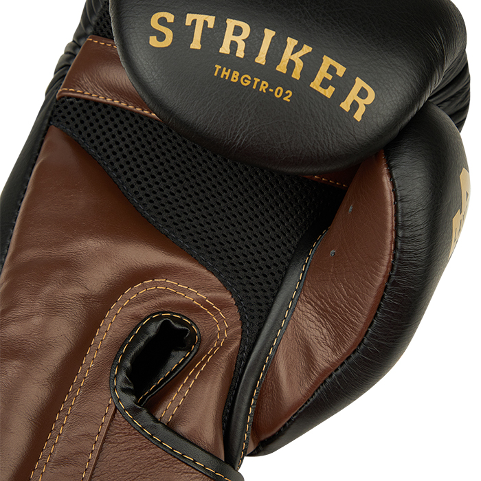 боксерские перчатки STRIKER черный/коричневый Green Hill THBGTR-02 12oz