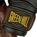 боксерские перчатки STRIKER черный/коричневый Green Hill THBGTR-02 12oz