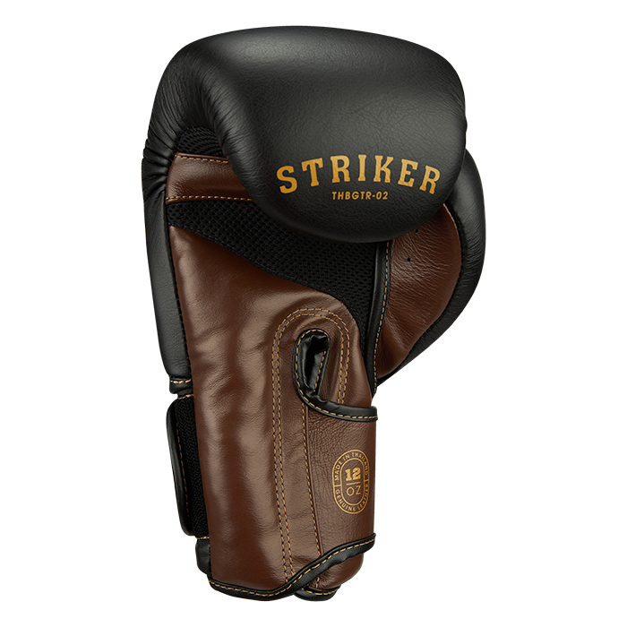 боксерские перчатки STRIKER черный/коричневый Green Hill THBGTR-02 12oz