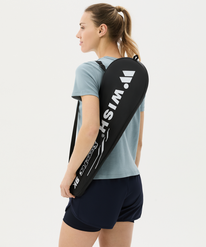 Набор для бадминтона WISH Steeltec 9, 2 ракетки, белый/красный ЦБ-00008283