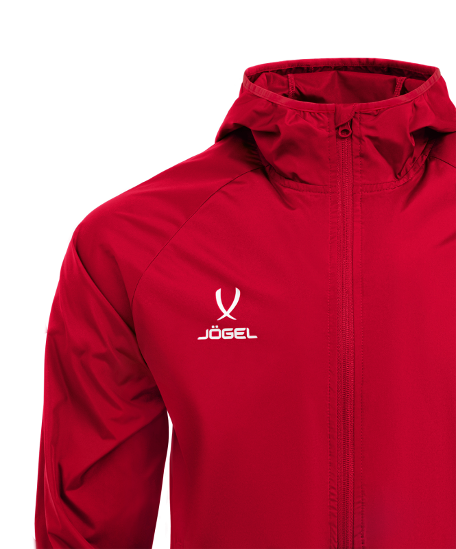 Куртка ветрозащитная CAMP Rain Jacket, красный, детский, размер YL, Jögel ЦБ-00000368