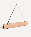 Коврик для йоги и фитнеса STARFIT FM-201, TPE, 183x61x0.4 см, персиковый/серый ЦБ-00002538
