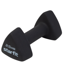 Гантель неопреновая STARFIT DB-205 2.5 кг, черный УТ-00020460