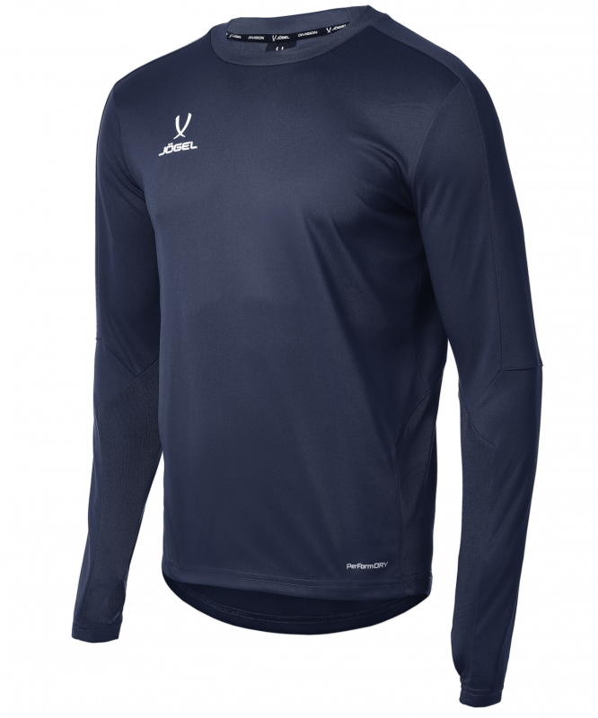 Джемпер тренировочный DIVISION PerFormDRY Pro Training Top, темно-синий, детский, размер YM, Jögel УТ-00020938