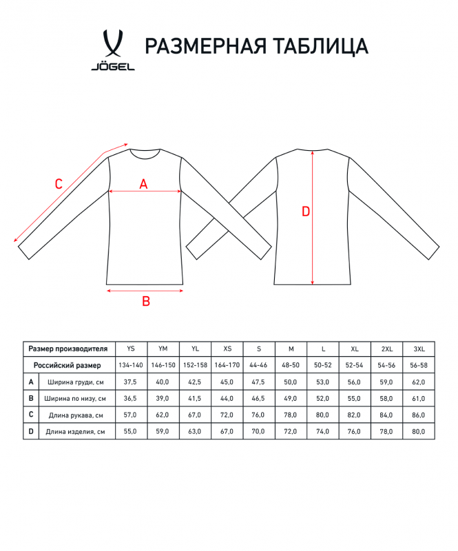 Футболка вратарская CAMP GK Padded LS, серый/черный/белый, Jögel УТ-00016236