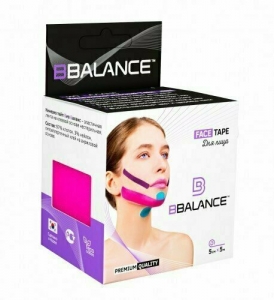 Кинезио тейп для лица BB Face Tape™ 5см х 5м розовый