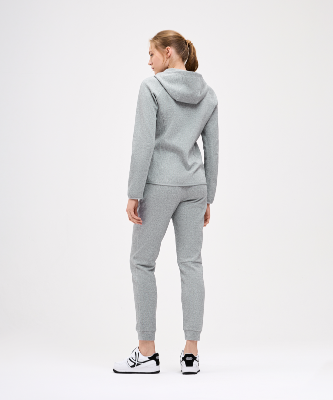 Худи на молнии женское ESSENTIAL Athlete Hooded FZ Jacket W, серый, размер M, Jögel ЦБ-00002983