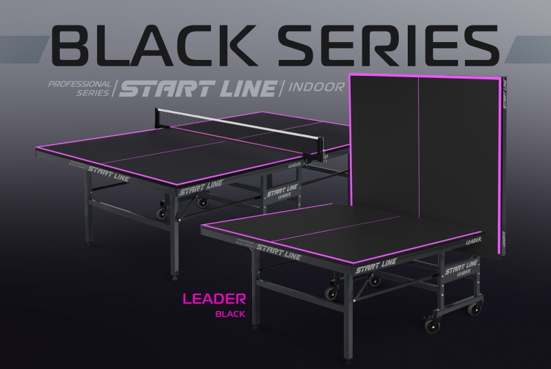 Стол теннисный Leader Black