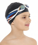 Шапочка для плавания Russia JR Black, силикон, подростковый, 25Degrees УТ-00019579