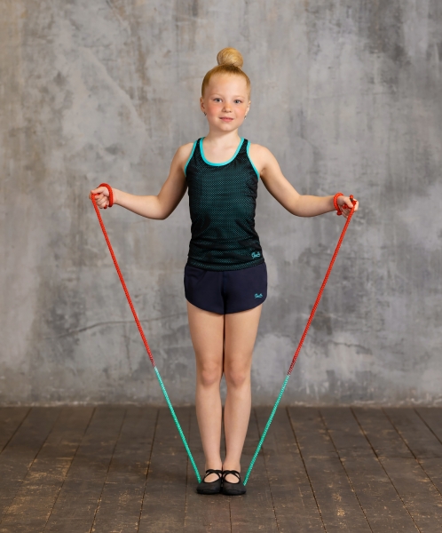 Нейлоновая скакалка для художественной гимнастики Cinderella Gradient Multicolor, 3м, Chanté