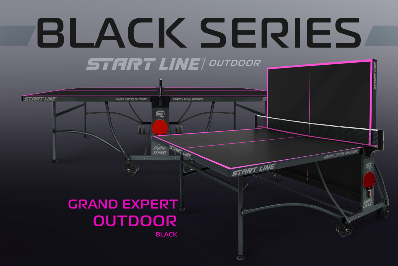 Стол теннисный GRAND EXPERT 4 Всепогодный Black