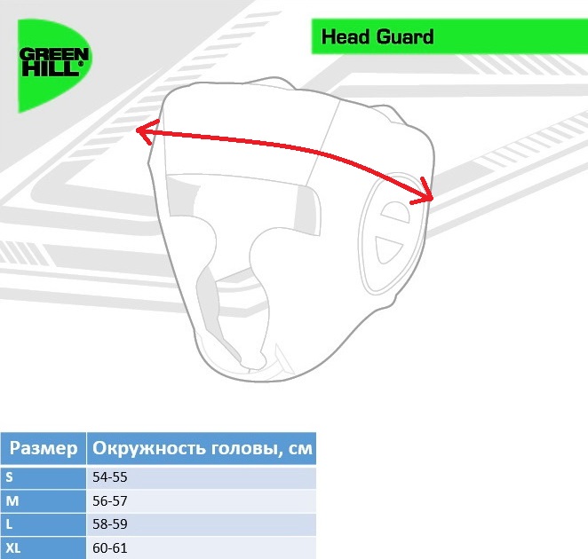 Боксерский шлем TRIUMPH синий Green Hill HGT-9411FBR XL