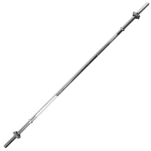 Гриф для штанги TORRES, PL5036, d25 мм, 150 см, сталь, замок-гайка, хром
