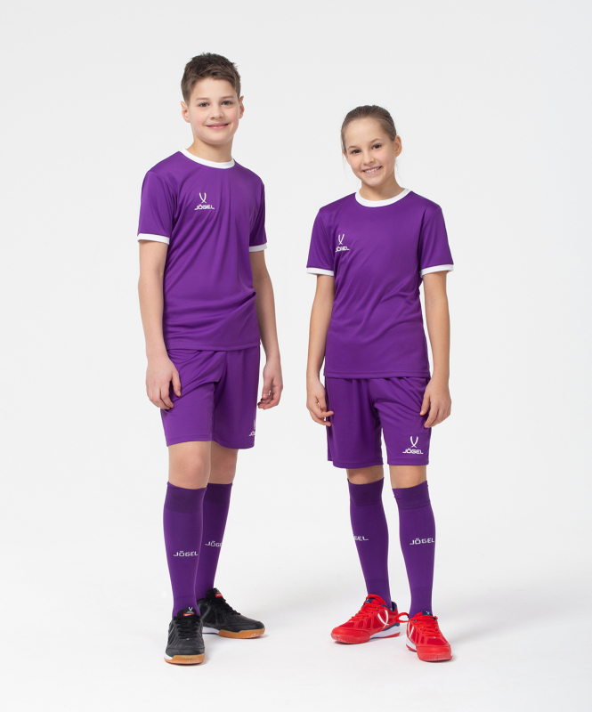 Шорты игровые CAMP Classic Shorts, фиолетовый/белый, детский, размер XS, Jögel УТ-00016224