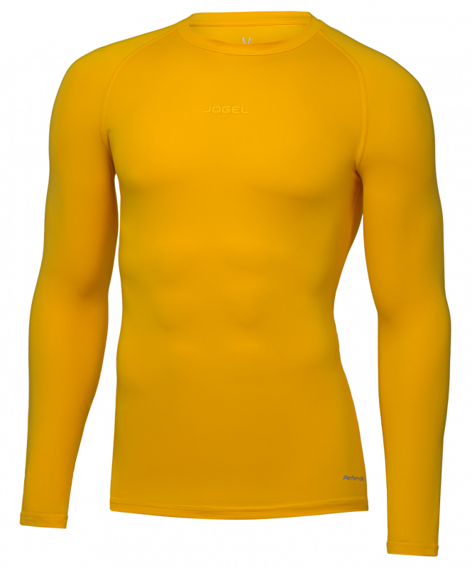 Футболка компрессионная с длинным рукавом PerFormDRY Baselayer Tee LS 2, желтый, размер YS, Jögel ЦБ-00003158