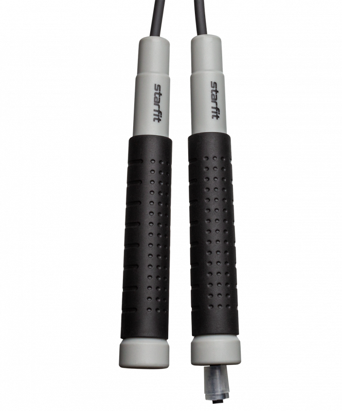 Скакалка RP-401, c силиконовыми ручками, 3 м, черный, Starfit ЦБ-00002558