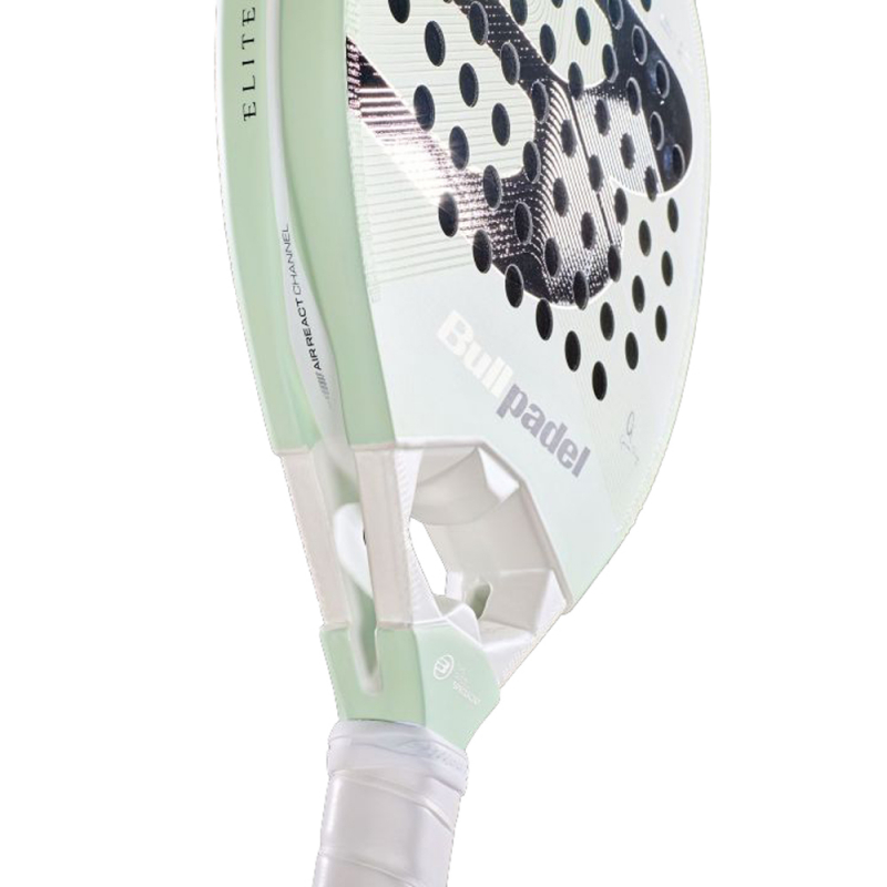 Ракетка для падела BULLPADEL Elite 02 2027, 497248, для профес-в, стекловолокно, карбон, молочн., черн