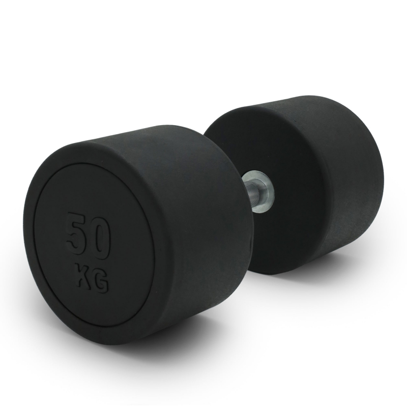 Гантель UNIX Fit PRO круглая обрезиненная 50 кг / шт DBRND50PBK