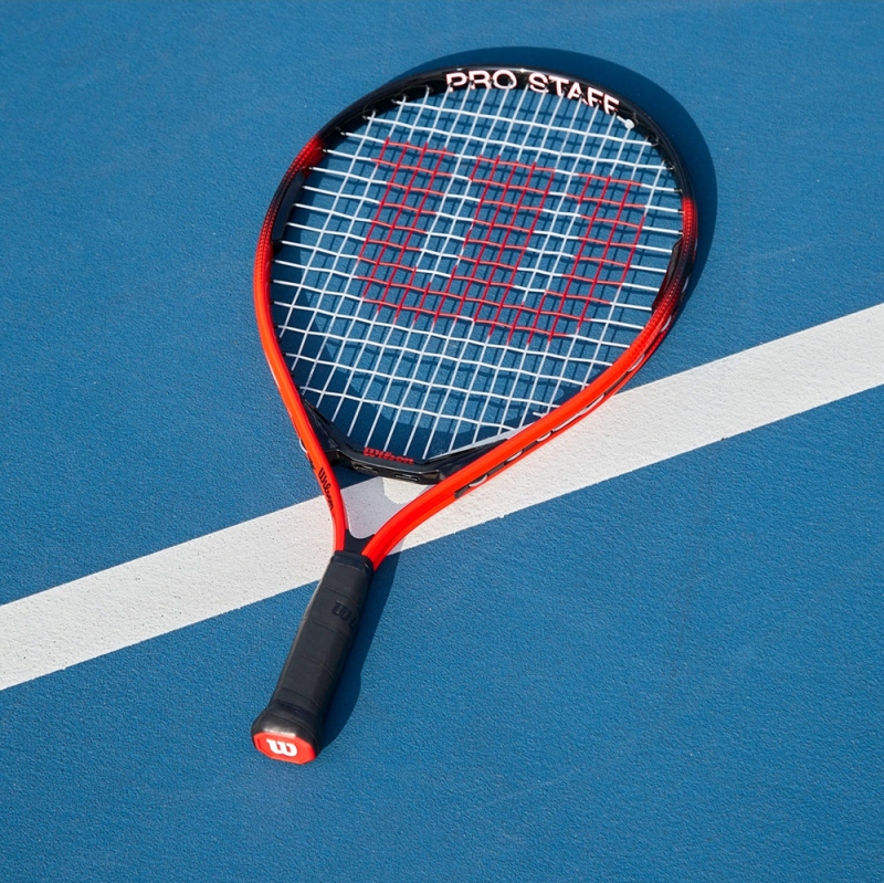 Ракетка б/т дет. Wilson Pro Staff Precision Jr 23, WR118010H, алюминий, для дет 7-8 лет, красн-черн