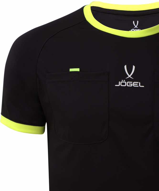 Футболка судейская Referee tee, черный, размер L, Jögel УТ-00020548
